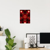 Redstaro Geometry Fraktal Art Poster (Heimbüro)