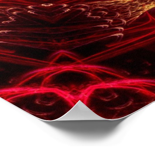 Redstaro Geometry Fraktal Art Poster (Ecke)