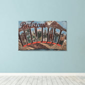 Redstone, Colorado - Große Buchstabenszenen Leinwanddruck (Insitu (Holzboden))