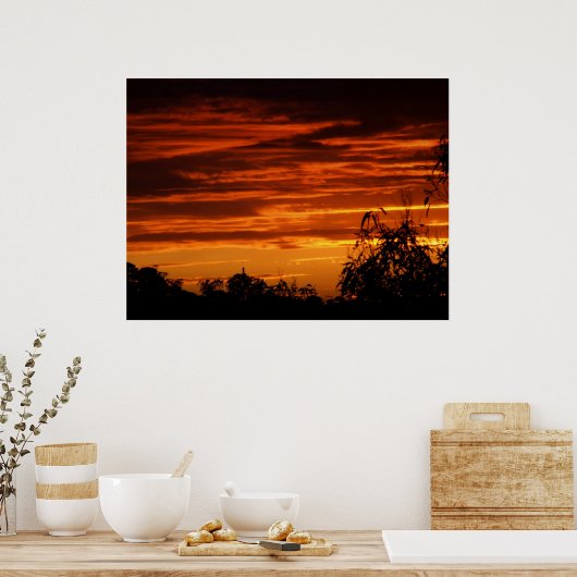 RedSunset Poster (Küche)