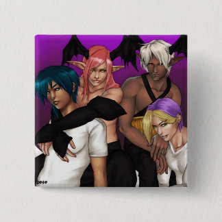 Redthread Formknopf (Quadrat) Button