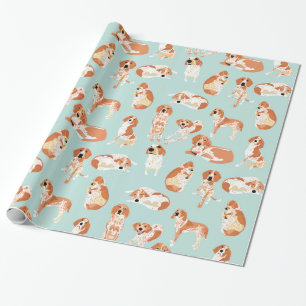Redtick Coonhound-Packpapier Geschenkpapier