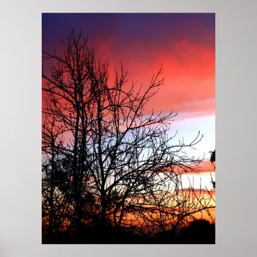 RedTones Skies Print Poster (Vorne)