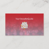 Redtown Business Card Visitenkarte (Rückseite)