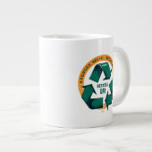 Reduce Reuse Recycle Eco Tee Jumbo-Tasse (Vorderseite Rechts)