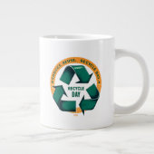 Reduce Reuse Recycle Eco Tee Jumbo-Tasse (Rechts)