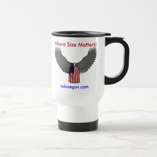 Reducegov.com-Kaffee-Tasse, wo Größe von Bedeutung Reisebecher (Rechts)