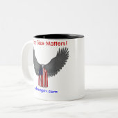 Reducegov.com-Kaffee-Tasse, wo Größe von Bedeutung Zweifarbige Tasse (Vorderseite Links)