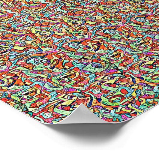 REDUNDAND-BOTSCHAFT - Doppeltes verborgenes Bildst Poster (Ecke)