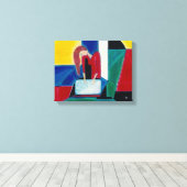 Redundant Leinwanddruck (Insitu (Holzboden))