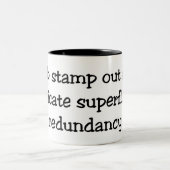 Redundanz-Tasse Zweifarbige Tasse (Mittel)