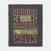 Reduzieren Sie den CO2-Fußabdruck Fleecedecke (Vorderseite)