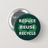 Reduzieren Sie die Wiederverwendung Gerecycelt Ear Button (Vorne & Hinten)