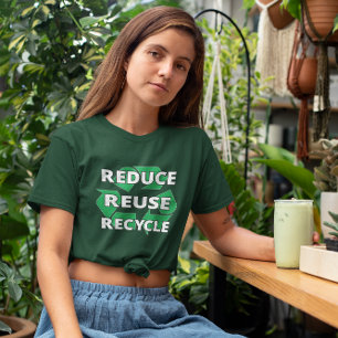Reduzieren Sie die Wiederverwendung Gerecycelt Ear T-Shirt