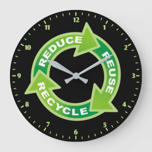 Reduzieren Sie die Wiederverwendung Gerecycelt Uhr