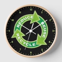 Reduzieren Sie die Wiederverwendung Gerecycelt Uhr