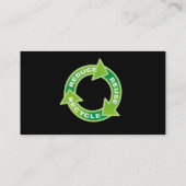 Reduzieren Sie die Wiederverwendung Gerecycelt Vis Visitenkarte (Rückseite)