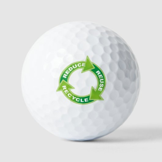 Reduzieren Sie die Wiederverwendung Recycelnd Golf Golfball (Vorderseite)