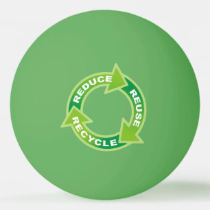 Reduzieren Sie die Wiederverwendung Recycelnd Ping Tischtennisball