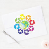 Reduzieren, wiederverwenden, Aufkleber Gerecycelt (Umschlag)