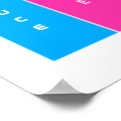 "Reduzieren, wiederverwenden, Gerecycelt, wiederhe Poster (Ecke)