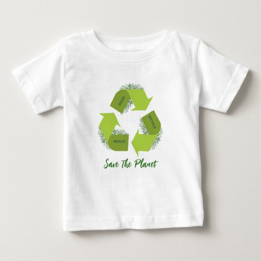 Reduzieren, wiederverwenden, Recyceltest von Baby  Baby T-shirt (Vorderseite)