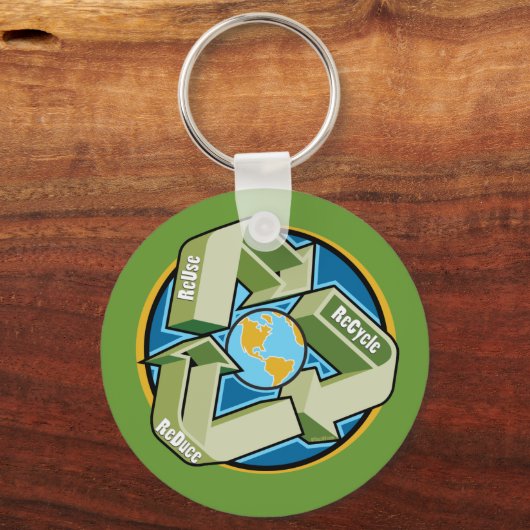 Reduzieren, wiederverwenden, Schlüsselanhänger Ger (Vorderseite)