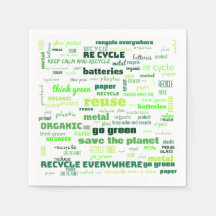 Reduzieren, wiederverwenden, Word-Cloud Gerecycelt