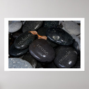 reduzieren Wiederverwendungs-Retyle-Steine Poster