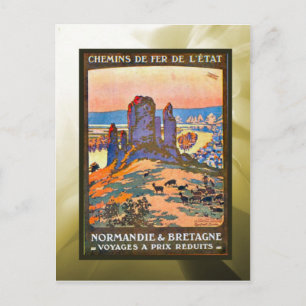 Reduzierte Preise, Normandie, Bretagne, Postkarte
