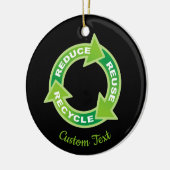 Reduzierte Wiederverwendung Gerecycelt Keramik Orn Ornament (Links)