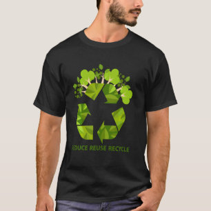 Reduzierte Wiederverwendung Gerecycelt Ökologische T-Shirt