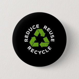 Reduzierte Wiederverwendung Recycle Earth Day 2025 Button