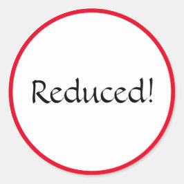 Reduzierter Oval-Aufkleber Runder Aufkleber