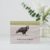 Reduzierung der Plastikverschmutzung Postkarte (Stehend Vorderseite)