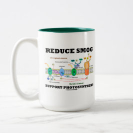 Reduzierung der Smog-Unterstützung Fotosynthese Zweifarbige Tasse