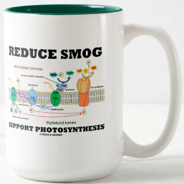 Reduzierung der Smog-Unterstützung Fotosynthese Zweifarbige Tasse