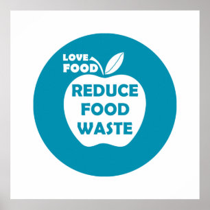 Reduzierung von Lebensmittelabfällen Recycling umw Poster