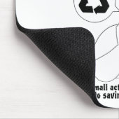 Reduzierung, Wiederverwendung, Recycle _ Umweltsch Mousepad (Ecke)