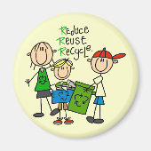 Reduzierung, Wiederverwendung, Recycle von T - Shi Magnet (Vorne)