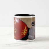 Redware Schale und Teller, c.1780 Zweifarbige Tasse (Mittel)