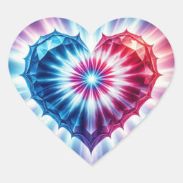 RedWhiteBlue Herz-Aufkleber