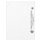 Redwolf-Logo und Lehranstalt mit QRC Tischdecke (Vorderseite)