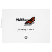Redwood Butterfly und Wildblumen (Rückseite Horizontal)