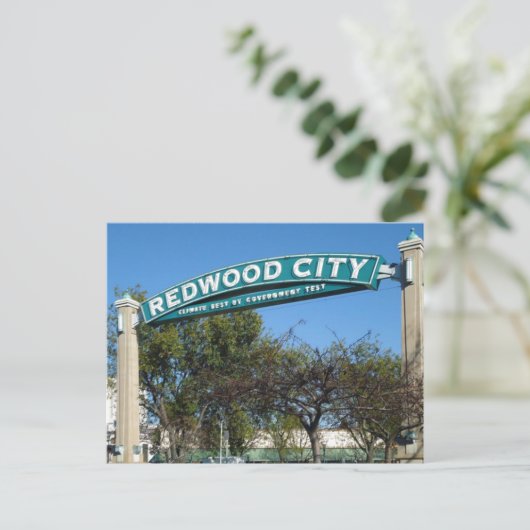 Redwood City 150 Jahre Postkarte (Stehend Vorderseite)