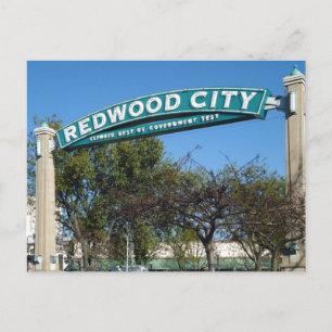 Redwood City 150 Jahre Postkarte