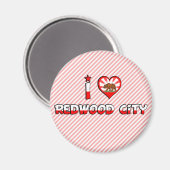 Redwood City, CA Magnet (Vorderseite/Rückseite)