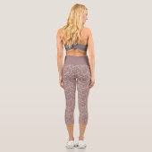 Redwood-Cream Paisley Muster High Waisted Capris (Rückseite)