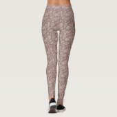 Redwood-Cream Paisley Pattern Leggings (Rückseite)