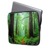 Redwood Forest Mistle Tranquility Design Laptopschutzhülle (Vorderseite Links)